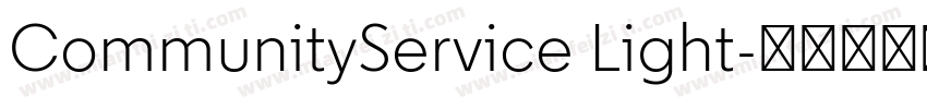 CommunityService Light字体转换